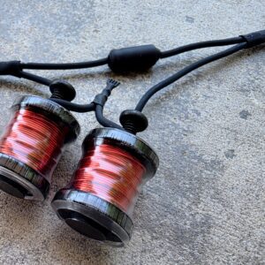 1" 7.5 Wrap Black Clear Black Shorty Coil Set