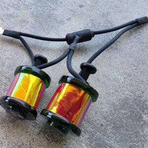 1" 8 Wrap Hunter Mirror Amber Black Tattoo Machine Coil Set