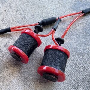 1" 8 Wrap Red Black Candy Coil Set