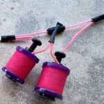 1" 8 Wrap Purple Hot Pink Candy Coil Set