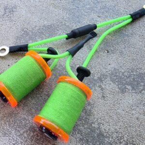 1.25" 8 Wrap Orange Neon Lime Coil Set