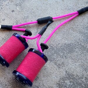 1.25" 8 Wrap Deep Blue Hot Pink Neon Coil Set