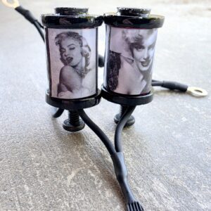 1.25" 8 Wrap Black Marilyn Monroe Coil Set