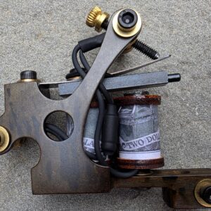 Old School Lightweight Shader Tattoo Machine Wood $2 bill