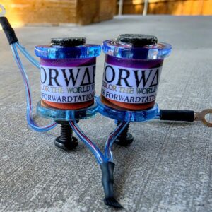 1" 8 Wrap Light Blue Forward Candy Coil Set