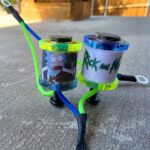 1" 8 Wrap Lime Blue Rick and Morty Neon Coil Set