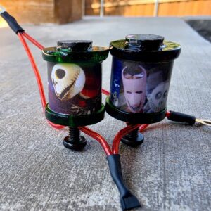 1" 8 Wrap Hunter Nightmare Before Christmas Candy Red Coil Set