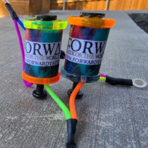 1.25" 8 Wrap Blue Orange Lime Pink Forward Neon Yellow Coil Set