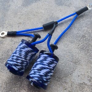 1.25" 8 Wrap Deep Blue Twine Neon Blue Coil Set