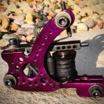 Drilled Purple Powder Coat Shorty Walker Liner Tattoo Machine
