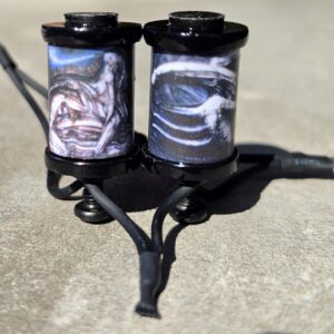 1.25" 8 Wrap Black H.R. Giger Coil Set