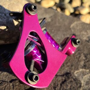 Candy Pink Raspberry Powder Coated Jensen Shader Tattoo Machine